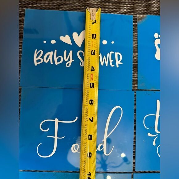 Blue Baby Shower Party Signs Set - Picture 6 of 7